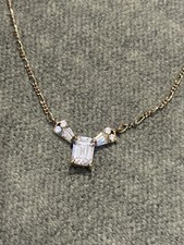 Collier Ancien En Argent Dore