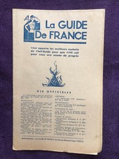 scoutisme : brochure " La guide de France " 1940 - 2eme guerre mondiale