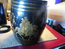 pot en bois  peinture laquée 18 x14