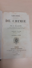 LIVRE RARE leçons de chimie
