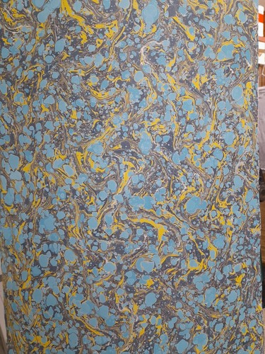 Papier marbré cuve de - à,