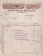 BLOIS - FACTURE CHOCOLAT
