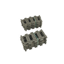 Lego train rails chemin - 9v,