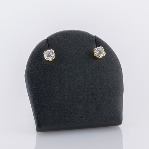 585 yellow gold earrings - , with