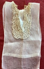 Plastron devantier en linon et