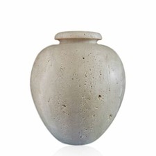 Vase À Fleurs De Centre De Table En Travertin Idée Cadeau Vase En Marbre H.18cm