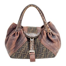 FENDI Spy Brown Leather &