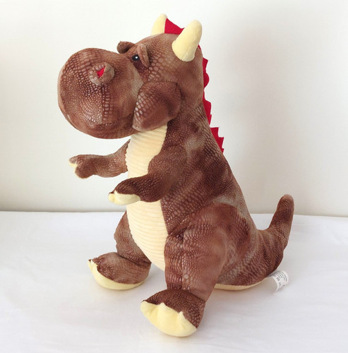 Grande peluche dragon marron