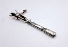 Manche à Gigot Fleurs Argent