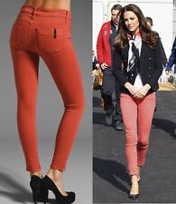 BLACK ORCHID DESIGNER SUPER STRETCH SKINNY JEGGING JEANS ST TROPEZ ORANGE COLOR