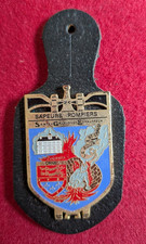 insigne de pompiers,pucelle,Sapeurs pompiers Sainte Gauburge échauffour (8i)