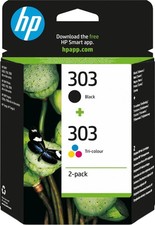 HP 303 Noir & Couleur Combo Cartouches d'encres pour HP Envy Photo 6230 7130