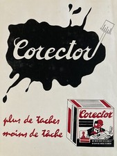 beau Dessin Encre Et Gouache 1920 Corrector Art Déco Vintage Papeterie Peinture