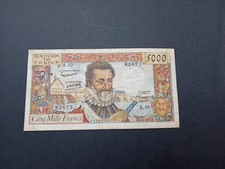 5000 FRANCS HENRI IV DU 6-6-1957 N°82675 A.10