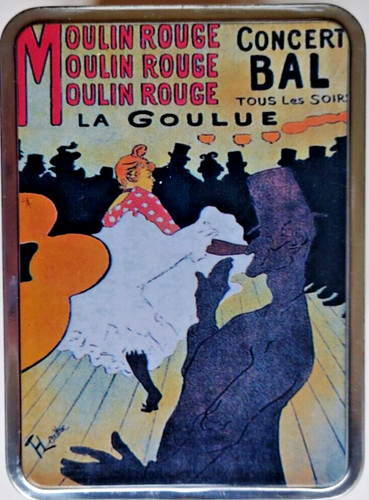 Boite métal moulin - moulin, rouge