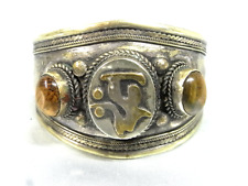 ?? BRACELET BERBERE ORIENTAL MAROC MAGREB PIERRE OEIL DE TIGRE BIJOUX JEWEL