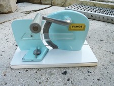 Ancienne vintage formica 1970 Trancheuse Manuelle Edelstahl Rostfrei Famos