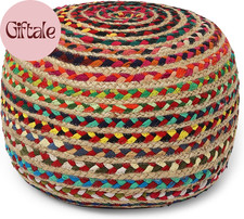 Round pouf ottoman - ·,