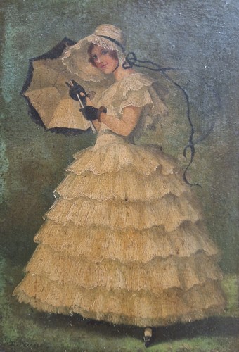 Tableau peinture huile femme - peinture,