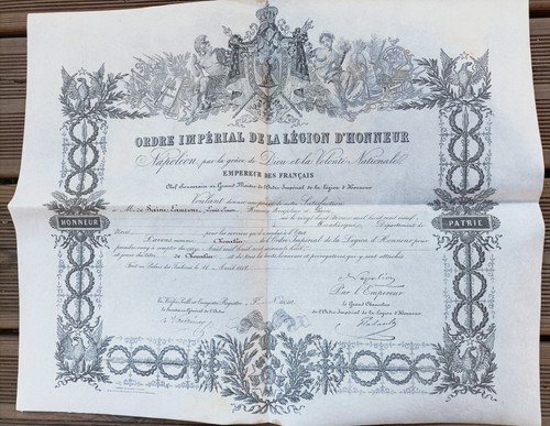 1868 légion honneur second - 1868,