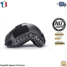 Casque balistique FAST - UHMWPE - NIJ IIIA - 55-62cm - 1,5 kg - Noir/ Black