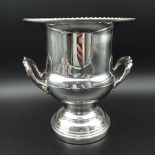 SEAU À CHAMPAGNE RAFRAICHISSOIR EN MÉTAL ARGENTÉ LÉONARD SILVER PLATE MÉDICIS 