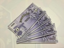 LOT X5 BILLET DE 100 MONOPOLY