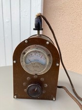 ANCIEN VOLTMETRE RHODIA A LYON FORME JAMBON APPAREIL ELECTRIQUE DECO LOFT INDUS
