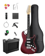 🎸Donner DST-80 Guitare Électrique avec Amplificateur, Housse, Sangle, Accordeur