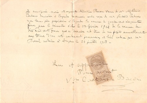 1908 notaire borrel douzens - borrel,