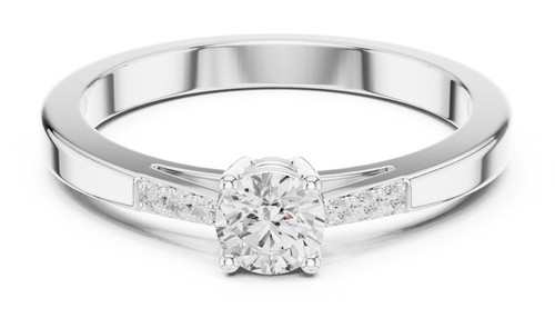 Bague fiançailles haute - bague, de