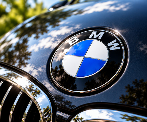 Emblème logo bmw noir capot - bmw,
