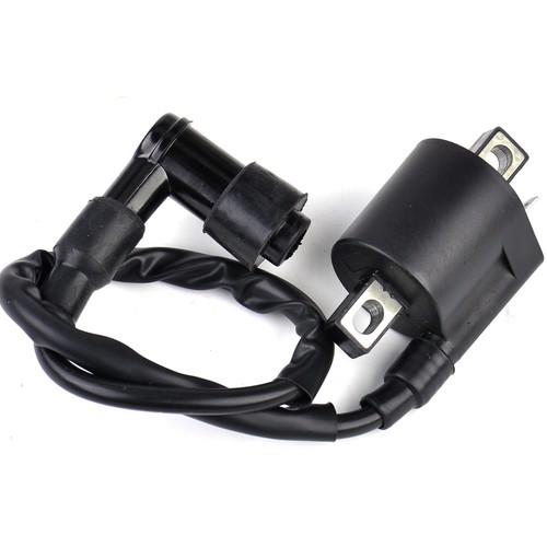 Black racing ignition coil - black,