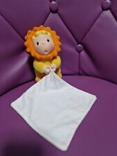 Doudou Soleil Lion Tulip Jaune Orange Mouchoir Blanc  Smoby Cotoons