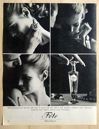Publicité papier parfum - -,