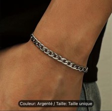 Bracelet chaîne acier - de,