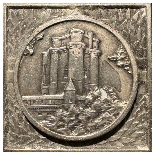 Médaille plaquette bronze - &,