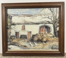 Aquarelle signée : paysage