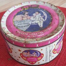 Vintage boite ancienne publicitaire Pierrot Gourmand décor Clair de Lune