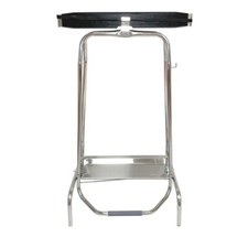 Poubelle pince-sacs en inox à pédale 110 L