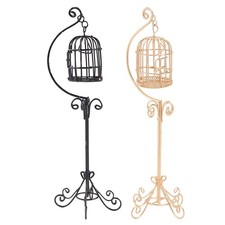  2 Pcs Cage Oiseau Decorative Meubles Chambre Miniatures À Oiseaux Décorative