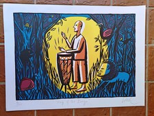 LOUSTAL - Sérigraphie KING OF THE BONGO - N+S 150 ex.