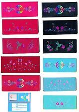 Porte Chequier long Portefeuille Porte carte en Cuir pour talon sur le côté