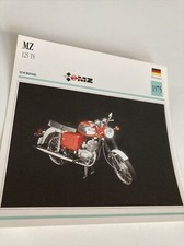 MZ 125 TS 1975 carte collection moto Atlas Allemagne