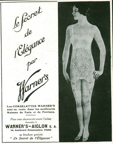 Publicité ancienne corsets
