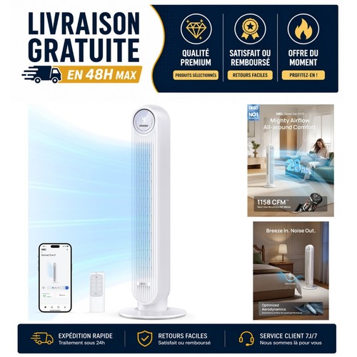 Ventilateur tour dreo - tour,
