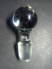 Ancien et joli gros bouchon de carafe (verre cristal)