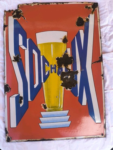 Plaque émaillée bière - plaque,