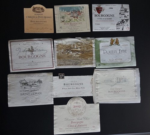 Lot étiquettes vin - lot,