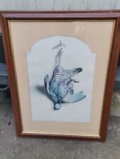 Lithographie Edouard Travies  "La sarcelle d'hiver"encadrement luxe